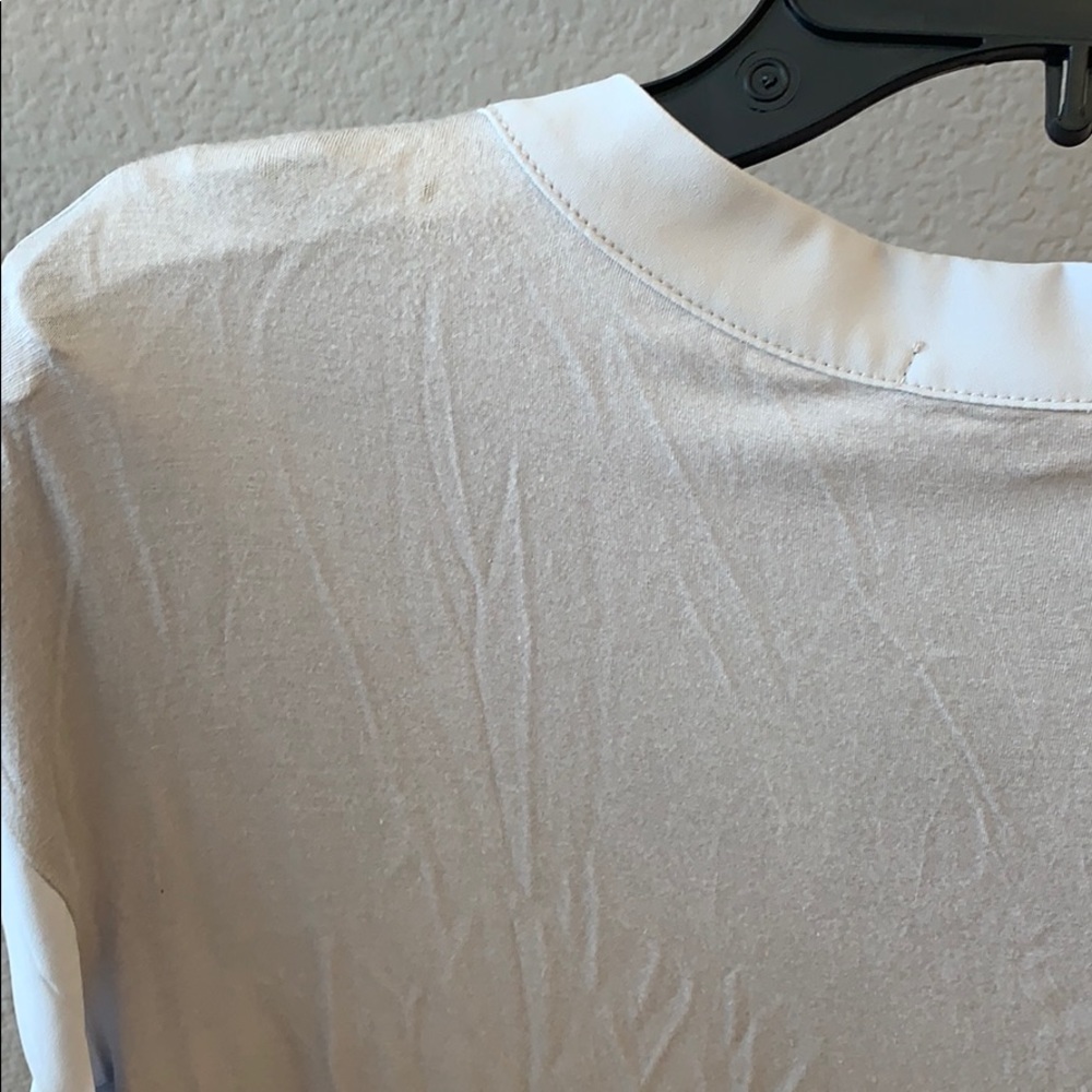 Pleione Silver Cap Sleeve Shirt Top - Picture 5 of 5